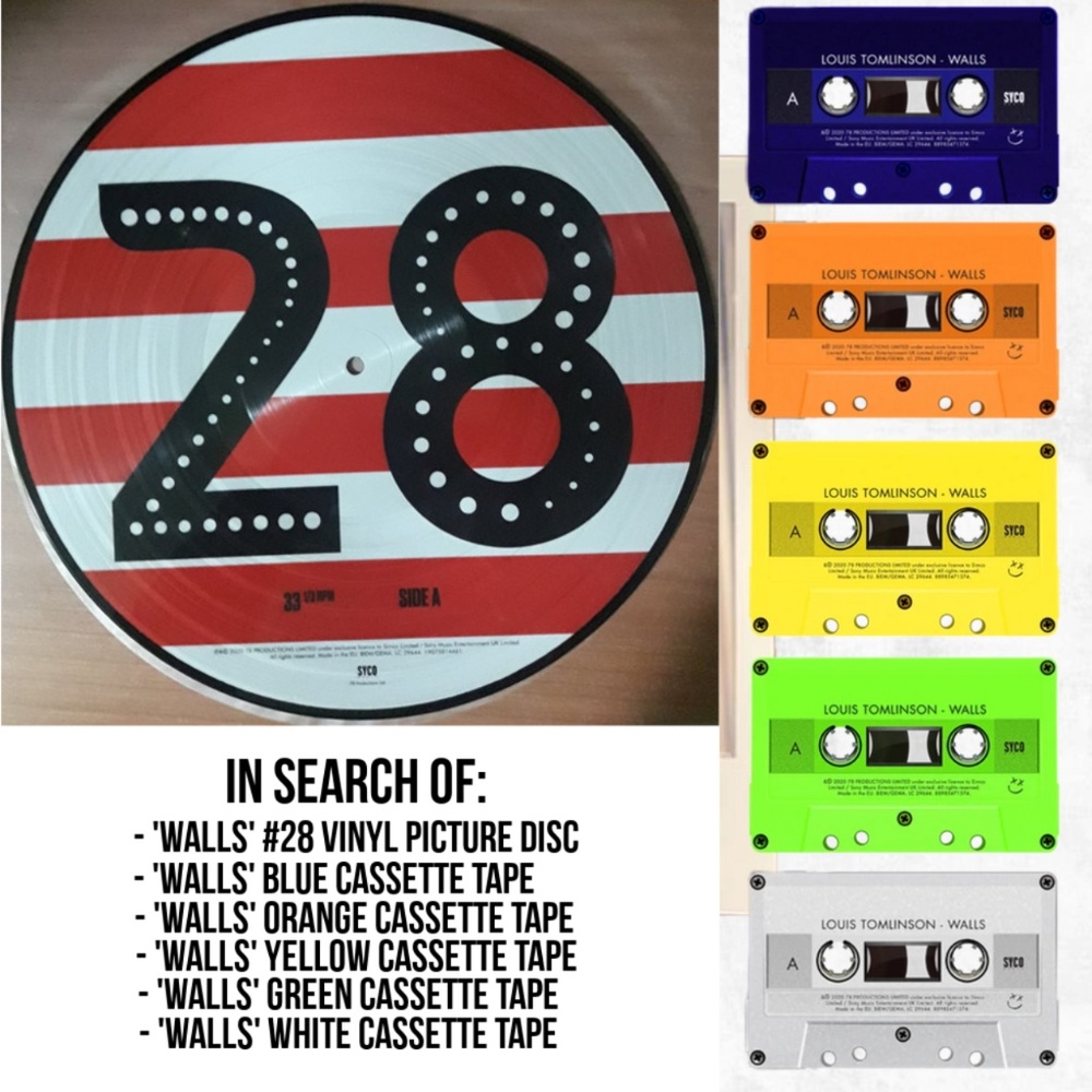 Louis Tomlinson 'Walls' Vinyl Records & Cassettes